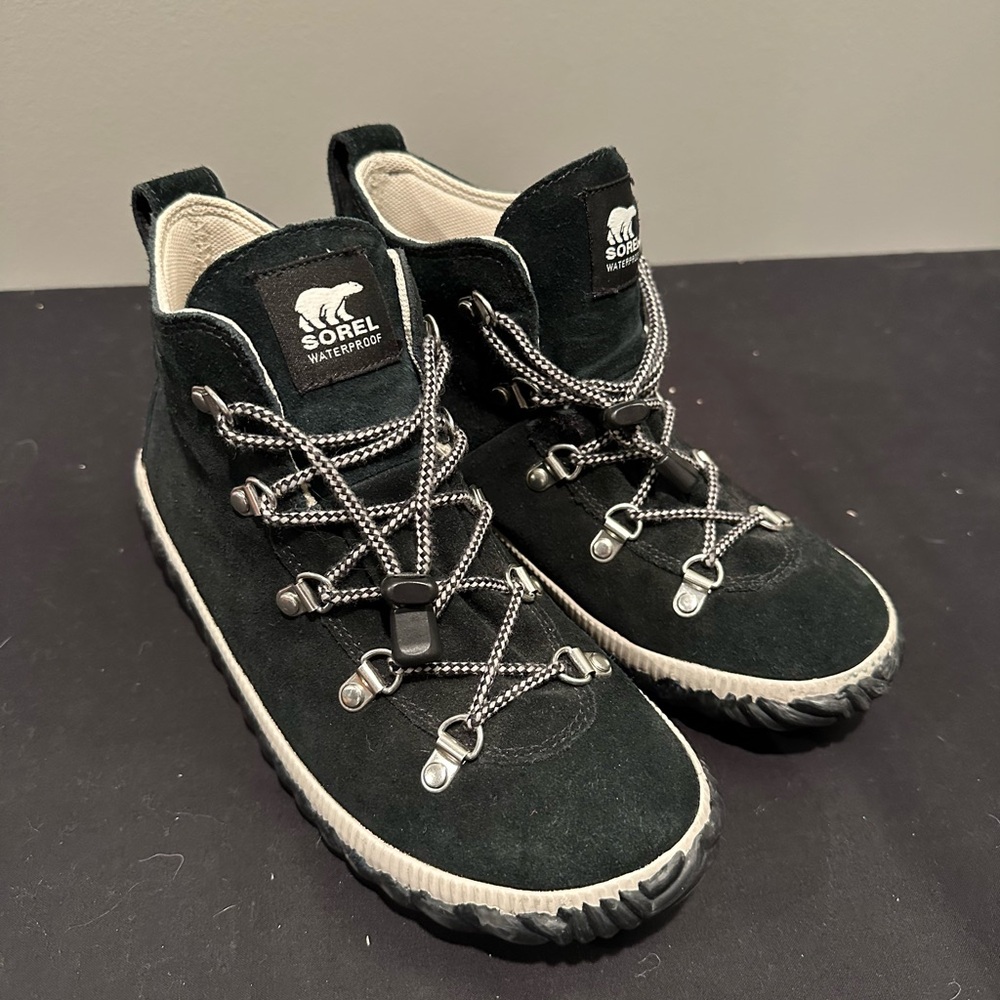 Sorel Kids Black Waterproof Boots